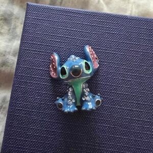 DISNEY PARKS ARRIBAS BROTHERS SWAROVSKI CRYSTAL MINI ENAMEL FIGURINE STITCH NEW
